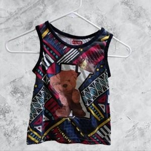 Prime Threads Kids Geometric Bear Tank Top